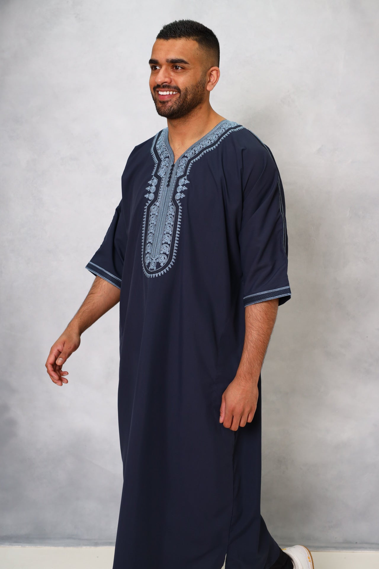 Moroccan Navy Blue Djellaba Thobe