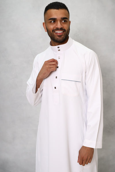 Saudi Classic White Thobe & Jubbah