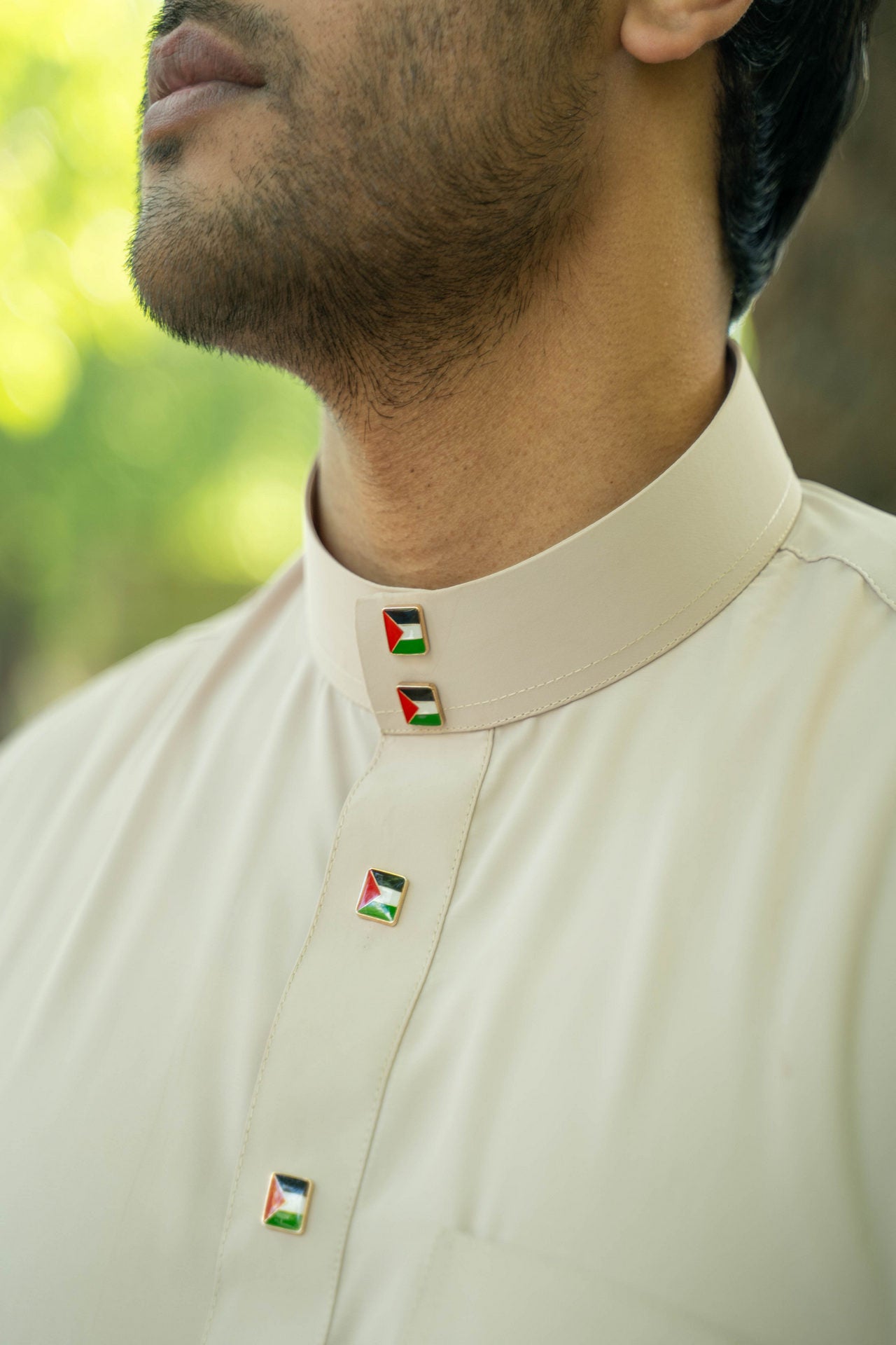 Classic Saudi Thobe & Jubbah Palestinian Design Off White