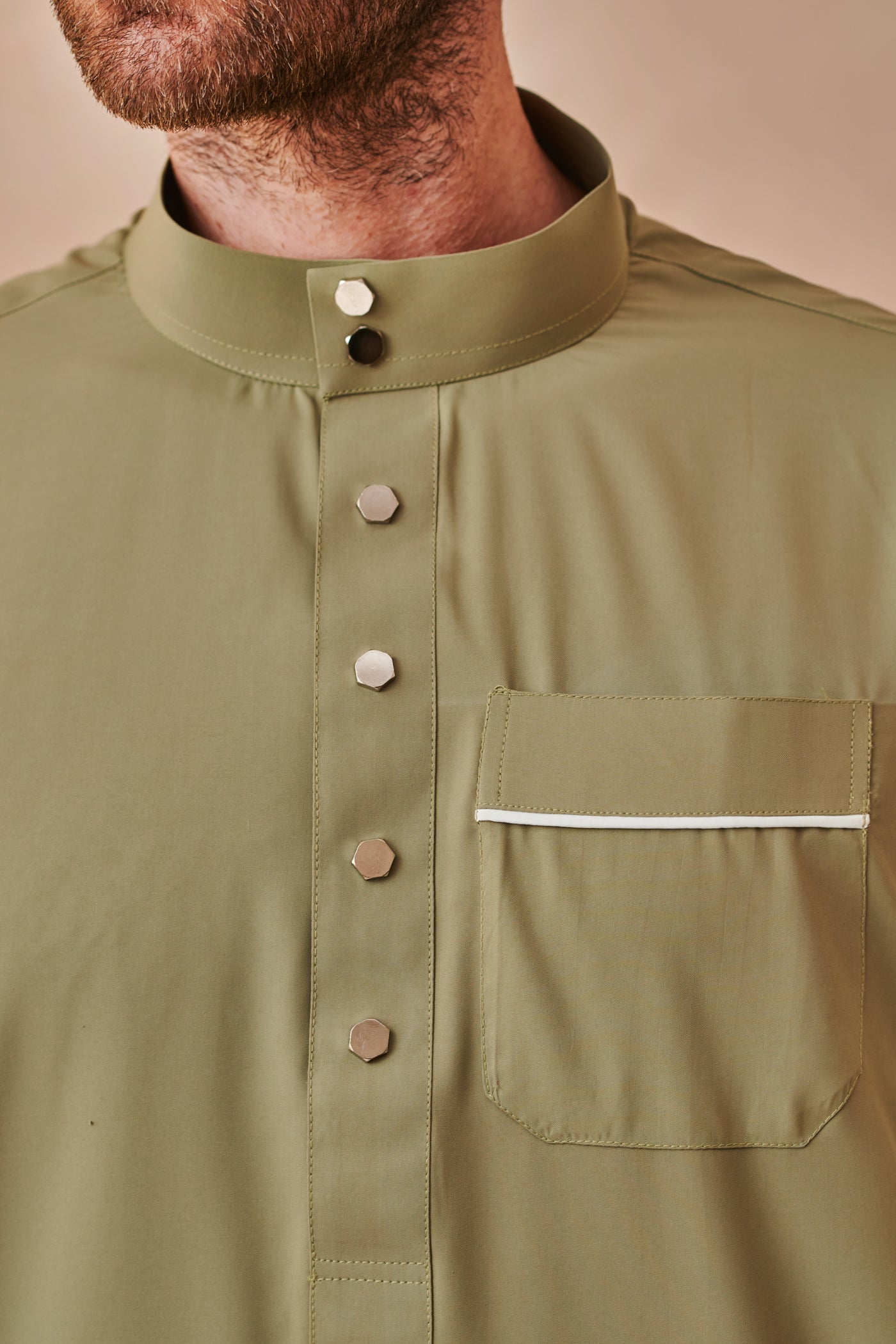 Classic Olive Green Thobe & Jubbah