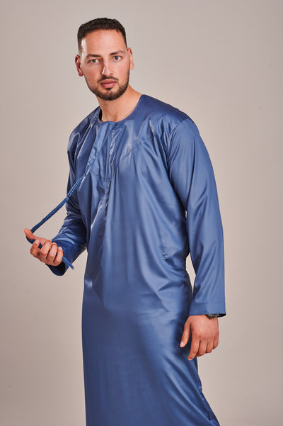 Emirati Navy Blue Thobe