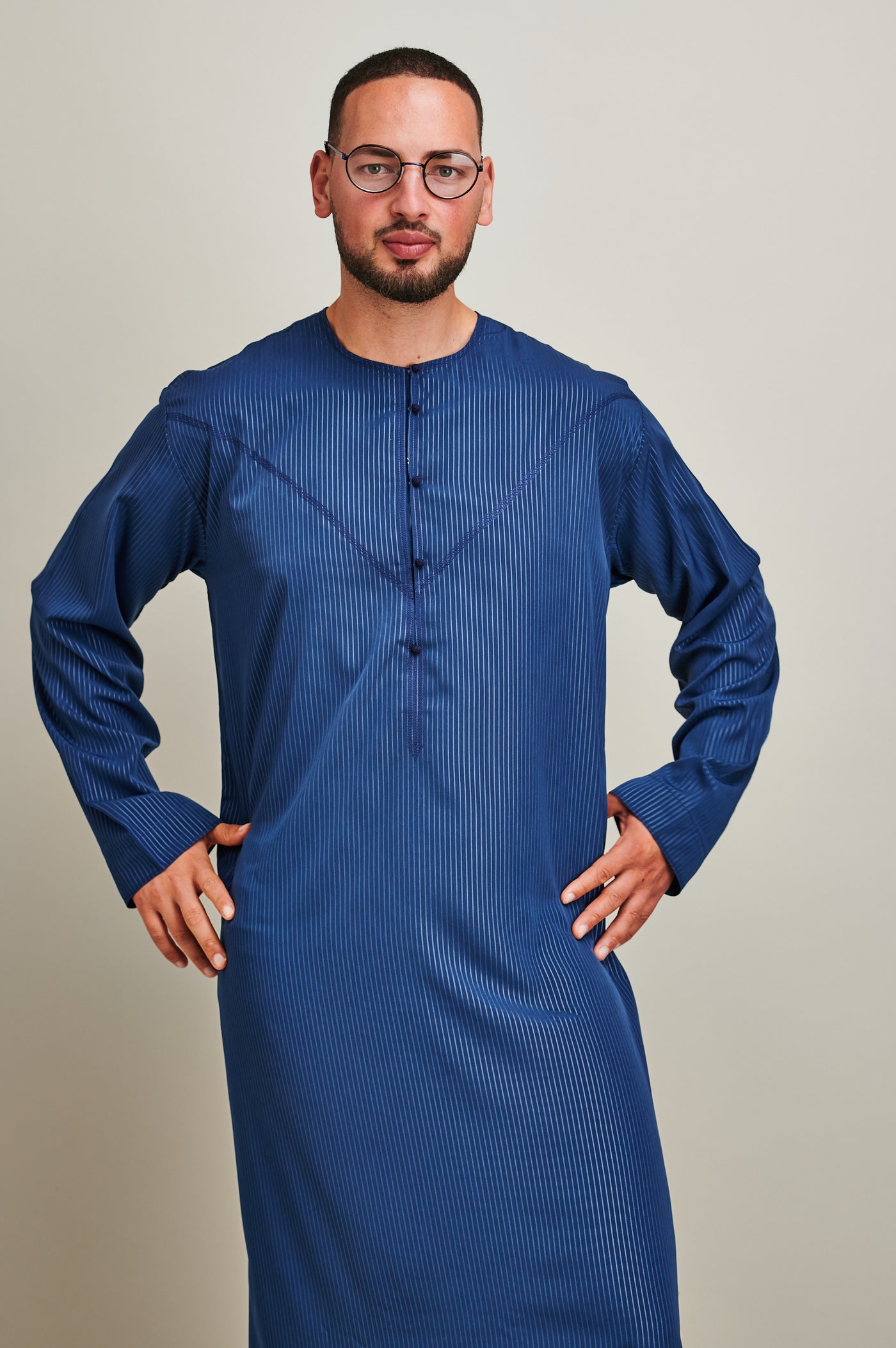 Emirati Navy Blue Thobe