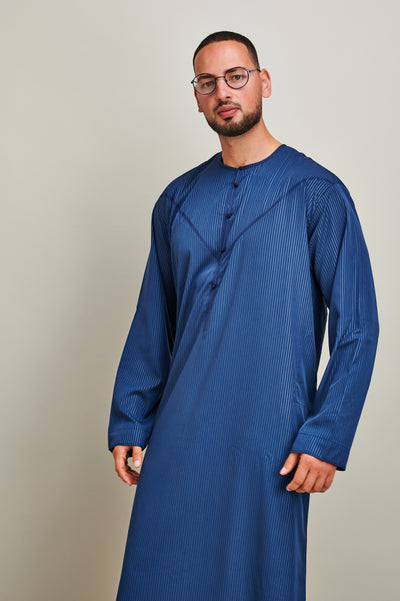 Emirati Navy Blue Thobe