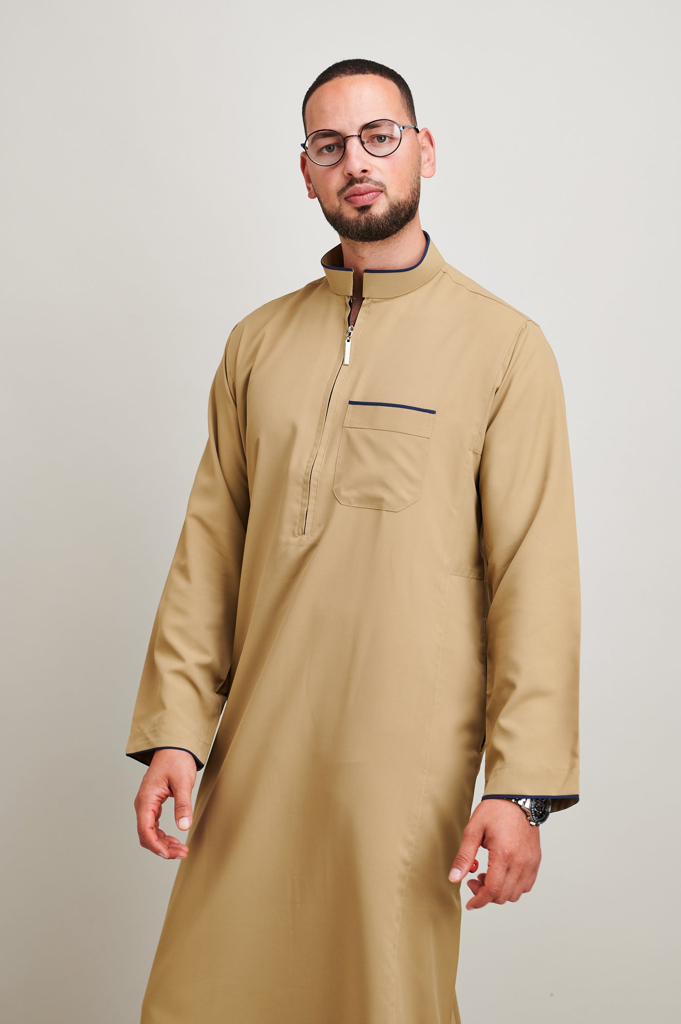 Saudi Classic Camel Zip Thobe & Jubbah