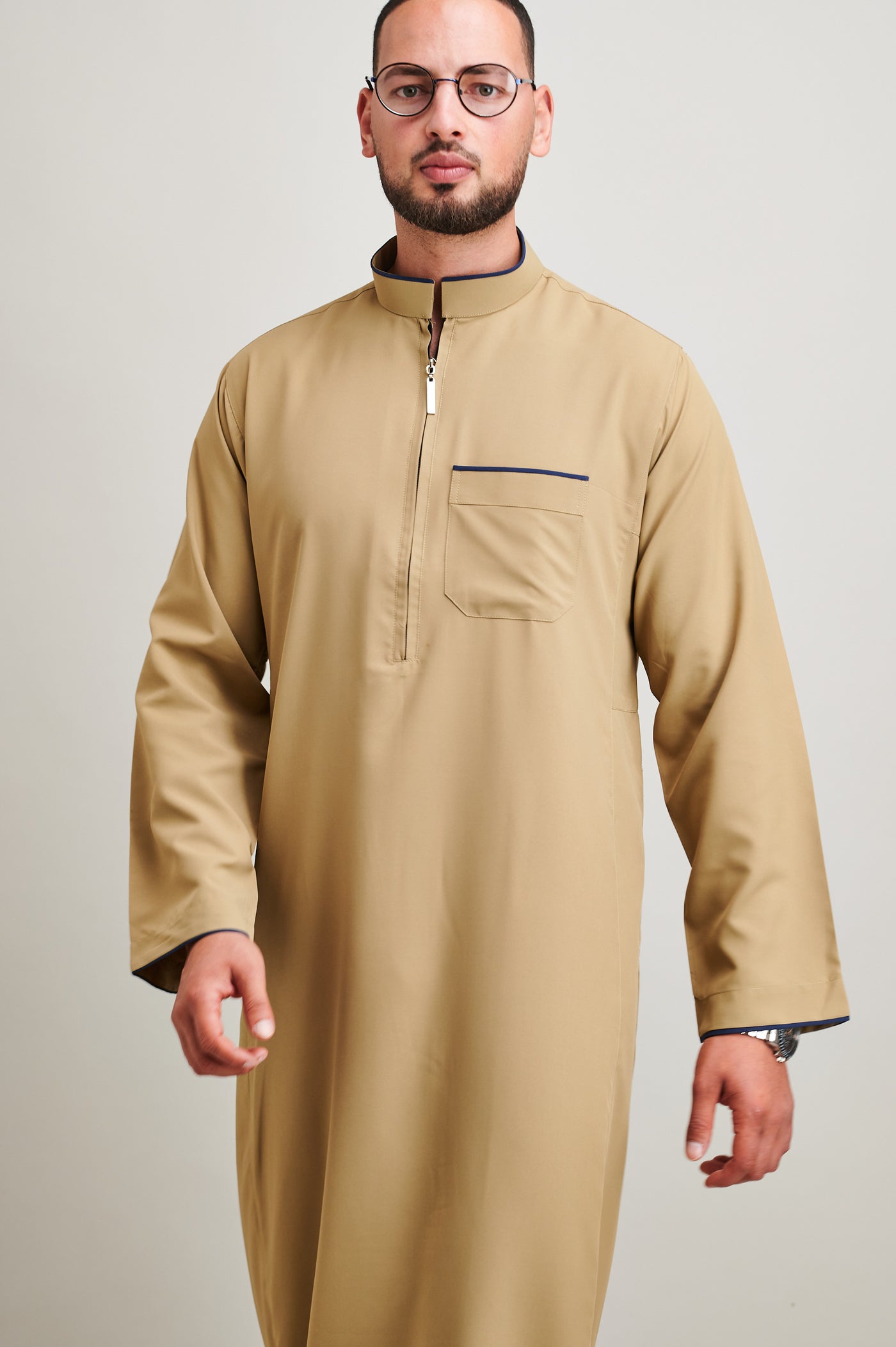 Saudi Classic Camel Zip Thobe & Jubbah